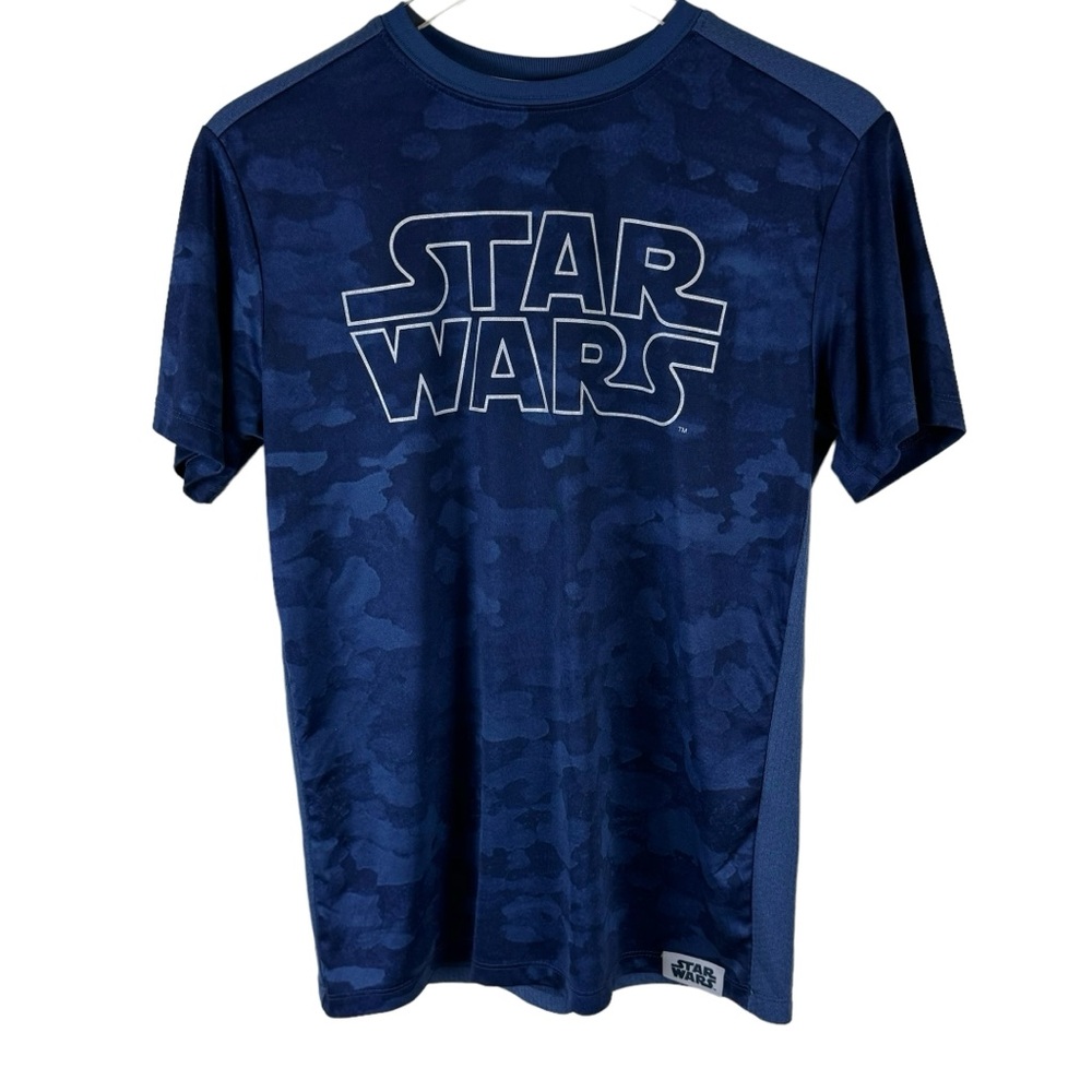 Star Wars Blue Camo Logo Graphic T-Shirt